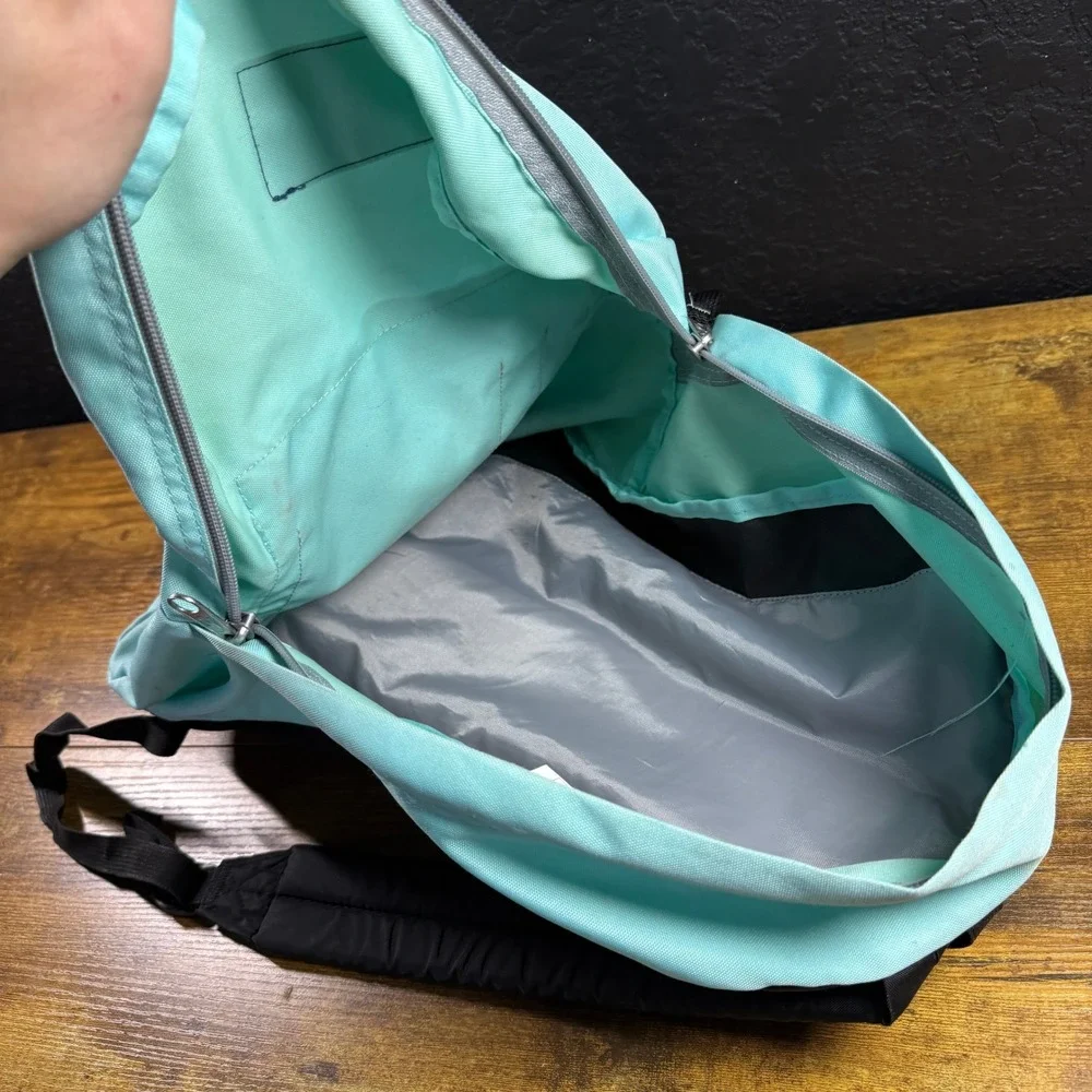 JanSport SuperBreak Light Blue Polyester Backpack Unisex One Size